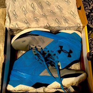 UA Curry 2 Electric Blue Size 11.5 Great Condition